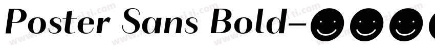Poster Sans Bold字体转换